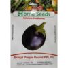 Seeds- Brinjal Round Purple PPL F1 Hybrid