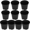 PACK OF 10 -Plastic Flowering Pot -7.20''H * 8.5''D cm