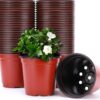 Pack of 10 plastic flower pots - Pots for seedling or flowers - Made with Soft Imported Plastic Material