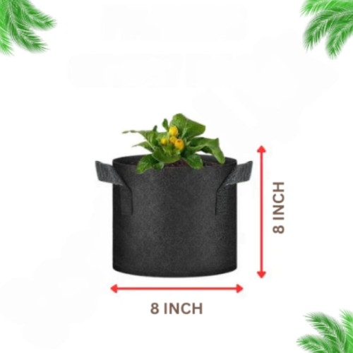 Fabric Grow Bags (8X8 Inches)