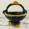 Handcrafted Cement Pot with Succulent Plants – Indoor & Outdoor