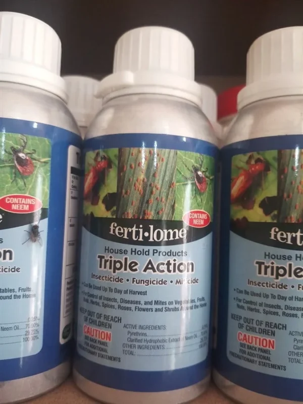Ferti-Lome Triple Action Plus II – 250ml Neem Oil & Pyrethrin Blend for Insect + Disease Control