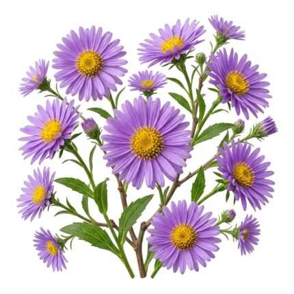 Aster flower seed packet