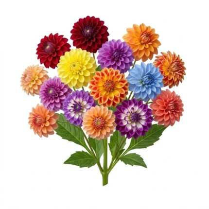 Dahlia flower seed packet