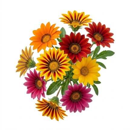 Gazania flower seed packet