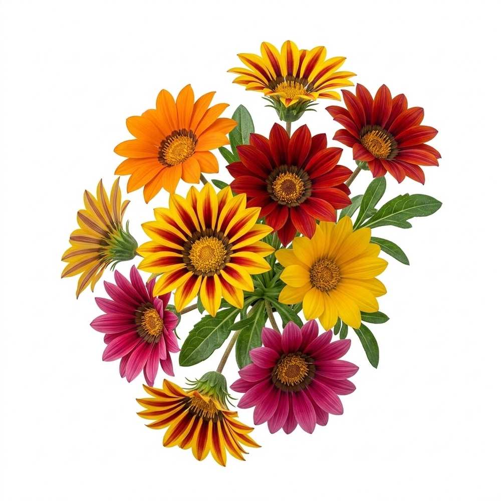 Gazania Gazania flower seed packet