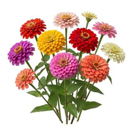 Zinnia flower seed packet