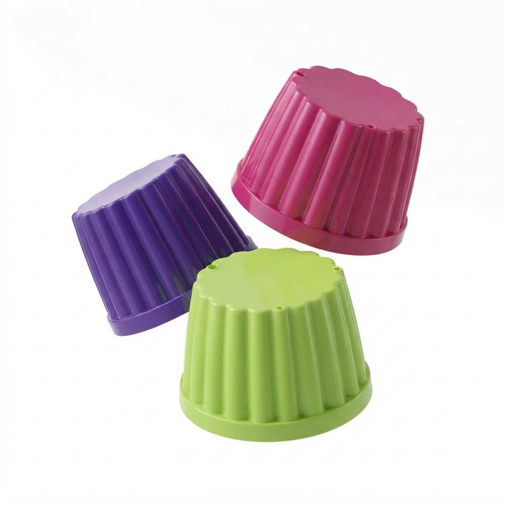 Beautiful Color Plastic Pot – 7.5 Inches, Mixed Colors