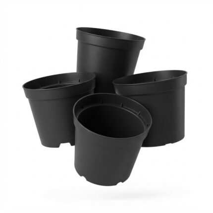 Black Plastic Pot – 15 Inches