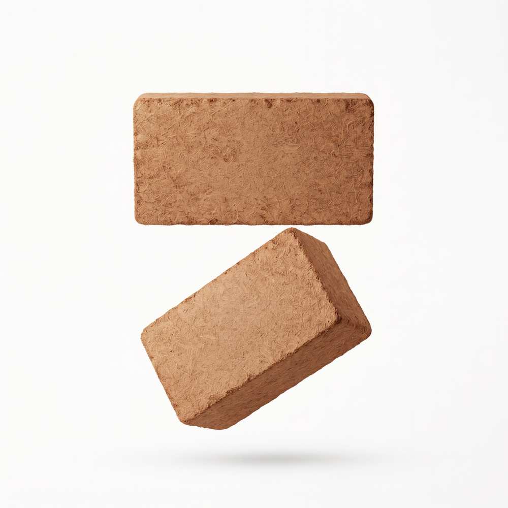 Cocopeat Brick 500–600gm – Small Coco Peat Block for Plants