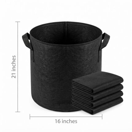 Fabric Grow Bag – 16 × 21 Inches – Deal of 5