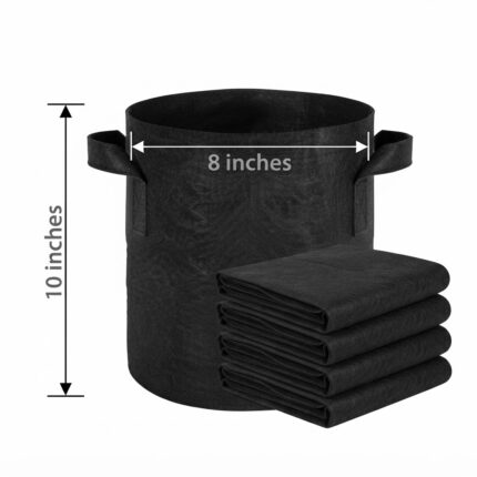 Fabric Grow Bag – 8 × 10 Inches – Deal of 5