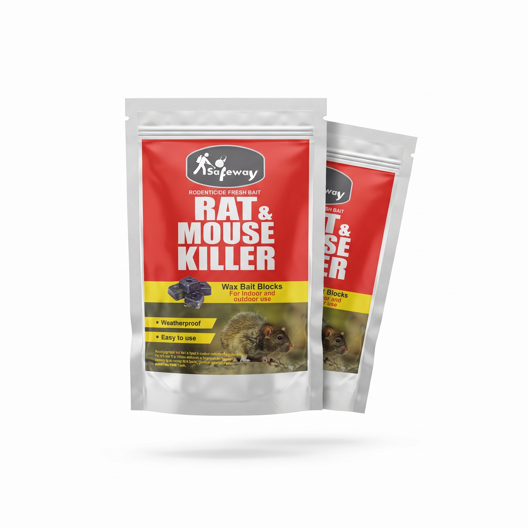 Rat & Mouse Killer Wax Bait Blocks – Long-Lasting Rodent Control